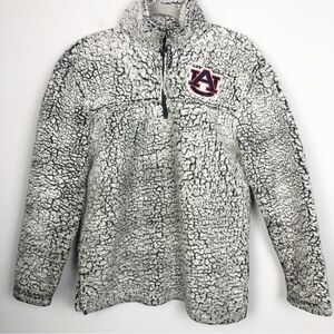 BOXERCRAFT | AUBURN UNIVERSITY Gray 1/4 Zip Pullover Sherpa Women’s Size Small